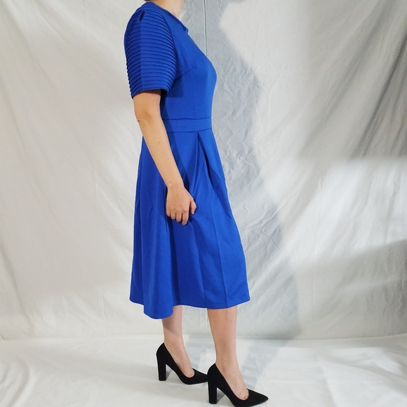 Blue stretchy woman's dress - Picture 8 of 8